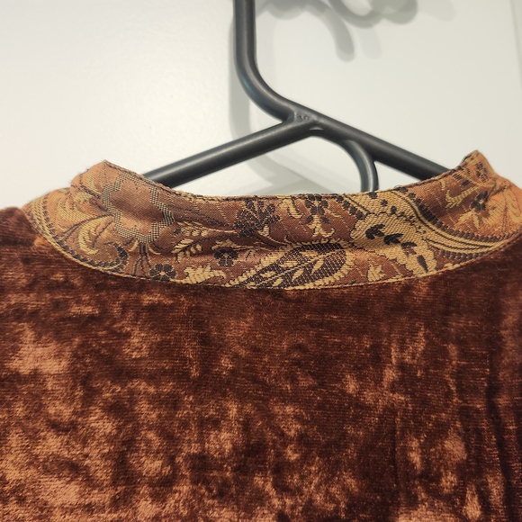 Coldwater Creek Patchwork Velvet Jacket Sz 2X - Picture 6 of 6